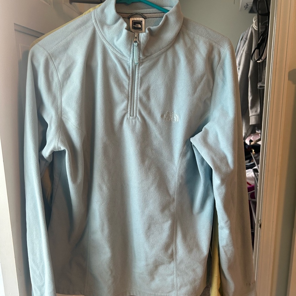 The North Face Women’s Sky Blue Zip-Up Sweater